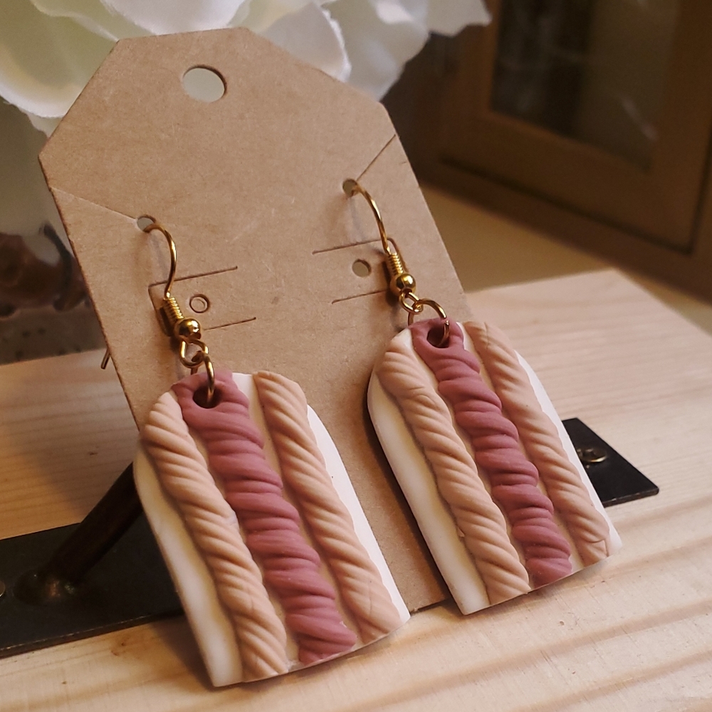 Polymer clay earrings